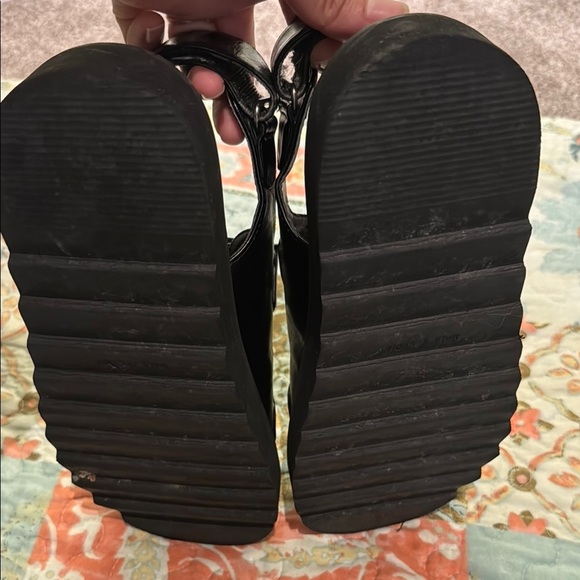 Princess Polly Black Platform Sandals with Straps - Picture 8 of 11